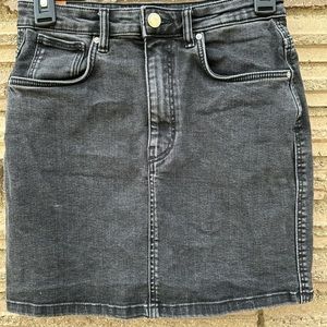 Zara Trafaluc Black Jean Skirt Womens Sz S